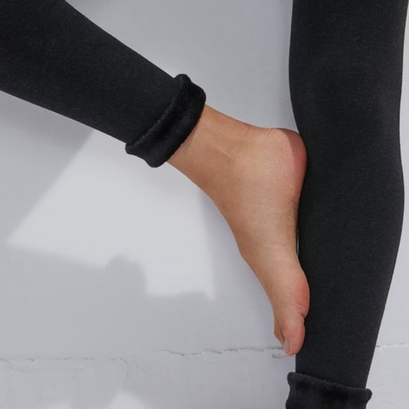 Anthropologie “Lemon” fur lined leggings - Picture 3 of 3